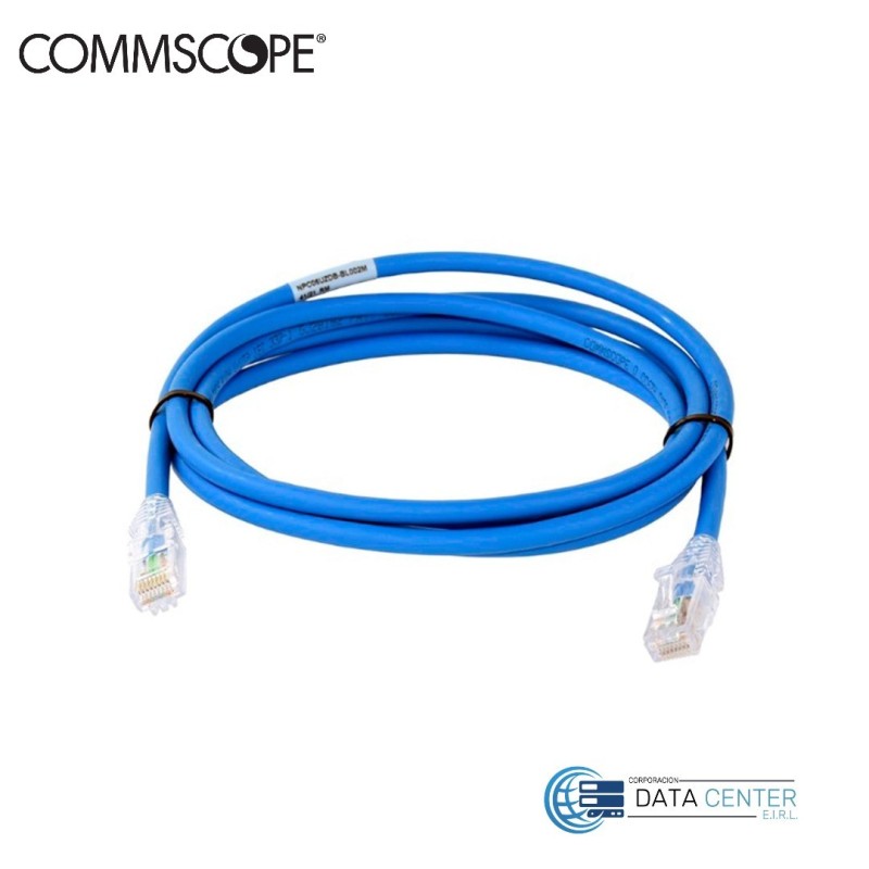 Patch cord de red UTP RJ45 CM cat 6 de 3m Color Azul NPC06UVDB-BL007F Commscope