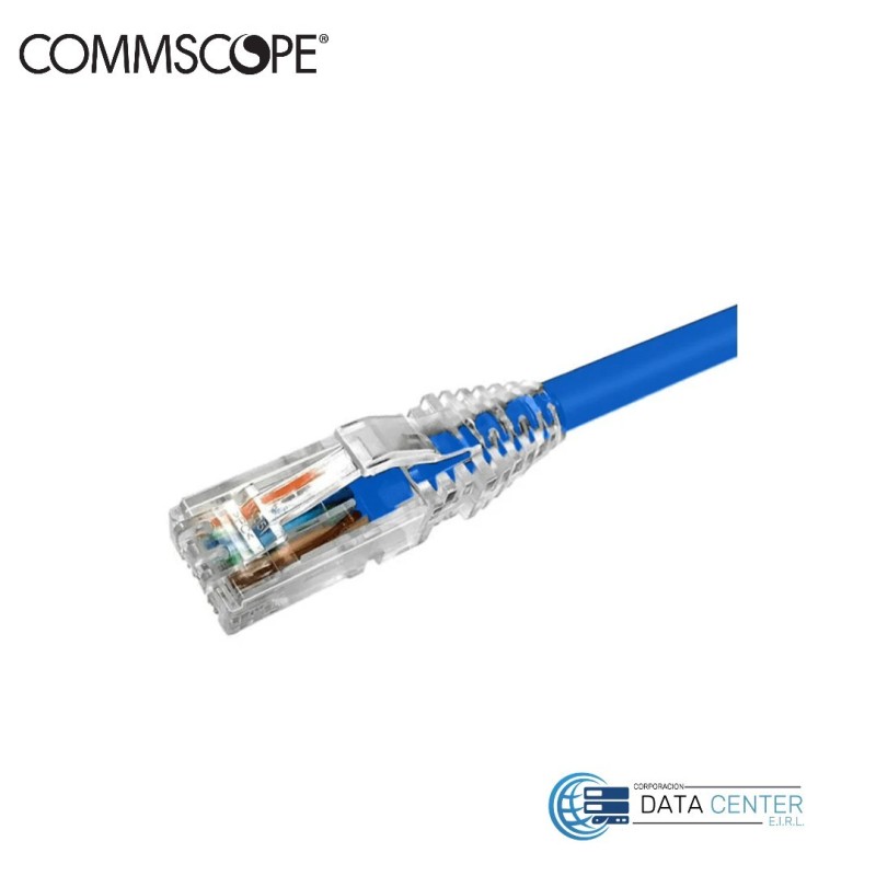 Patch cord de red UTP RJ45 CM cat 6 de 3m Color Azul NPC06UVDB-BL007F Commscope
