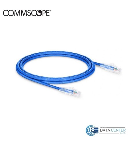 Patch cord de red UTP RJ45 CM cat 6 de 2m Color Azul NPC06UVDB-BL007F Commscope