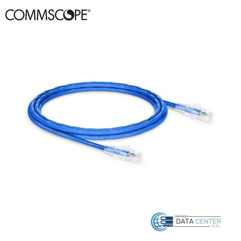 Patch cord de red UTP RJ-45 CM cat 6 de 1m Color Azul NPC06UVDB-BL003F Commscope