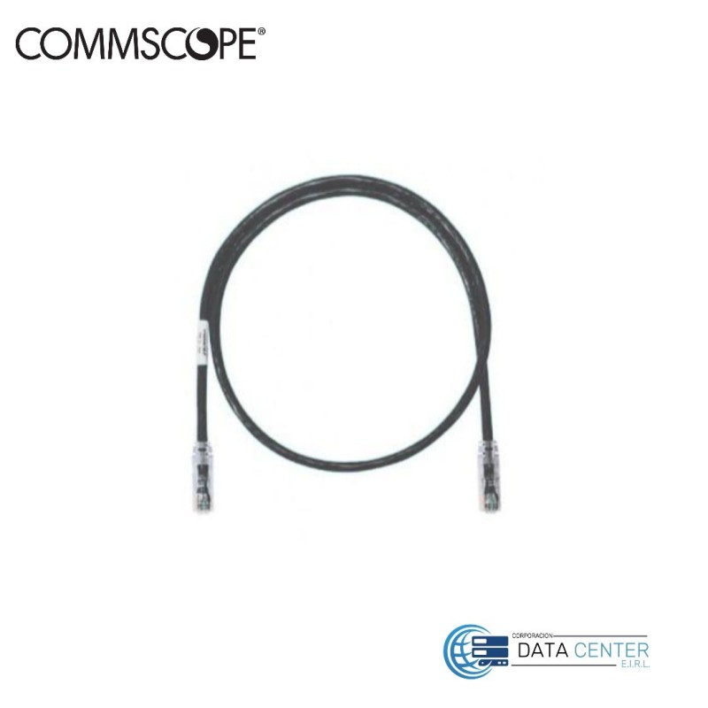 Patch cord de red UTP RJ45 CM cat 6 de 1m Color Negro NPC06UVDB-BK003F Commscope