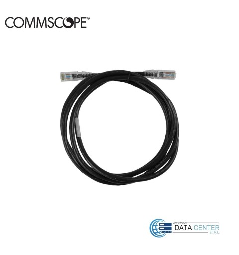 Patch cord de red UTP RJ45 CM cat 6 de 2m Color Negro NPC06UVDB-BK007F Commscope