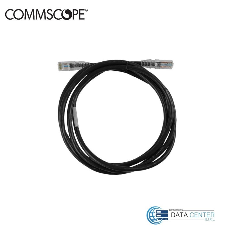 Patch cord de red UTP RJ45 CM cat 6 de 3m Color Negro NPC06UVDB-BK010F Commscope
