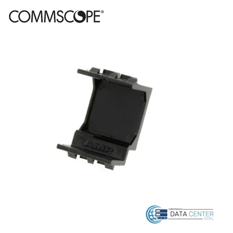 Dado ciego para face plate color Negro 1116412-2 commscope