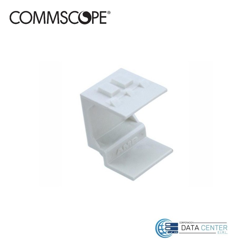 Dado ciego para face plate color Blanco 1116412-3 commscope
