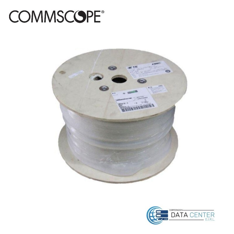 Cable de red F/UTP categoría 6A LSZH-1 23awg blanco rollo de 305m 884019708/10 COMMSCOPE
