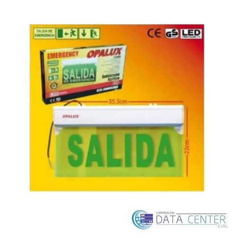 Letrero luminoso salida
