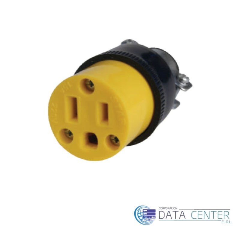 Conector 15A L/T abraz-metal A-022