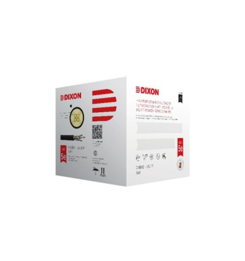 Cable UTP Cat. 5e Color Gris 4P x 25 AWG 305m 7060/25 LSZH Dixon