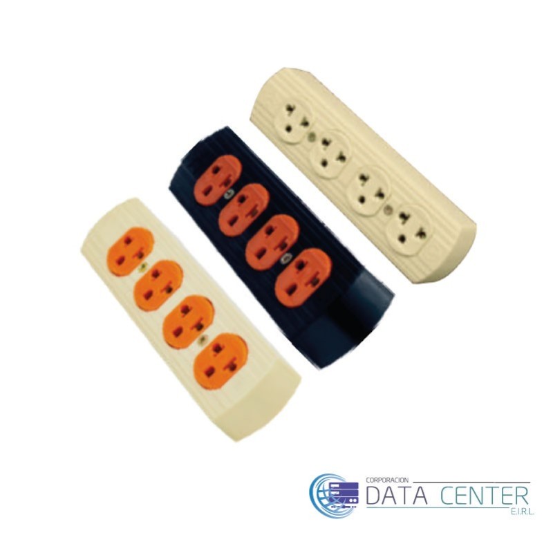 Tomacorriente sobreponer 4 serv. 15A  A-082