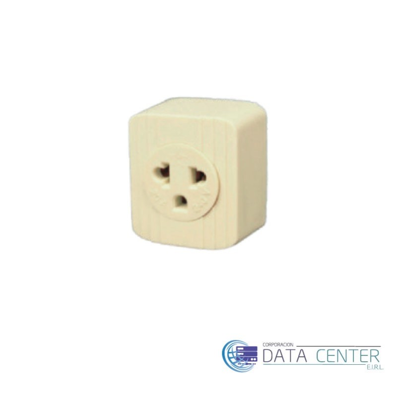Tomacorriente sobreponer 1 serv. 20A  L/T A-055